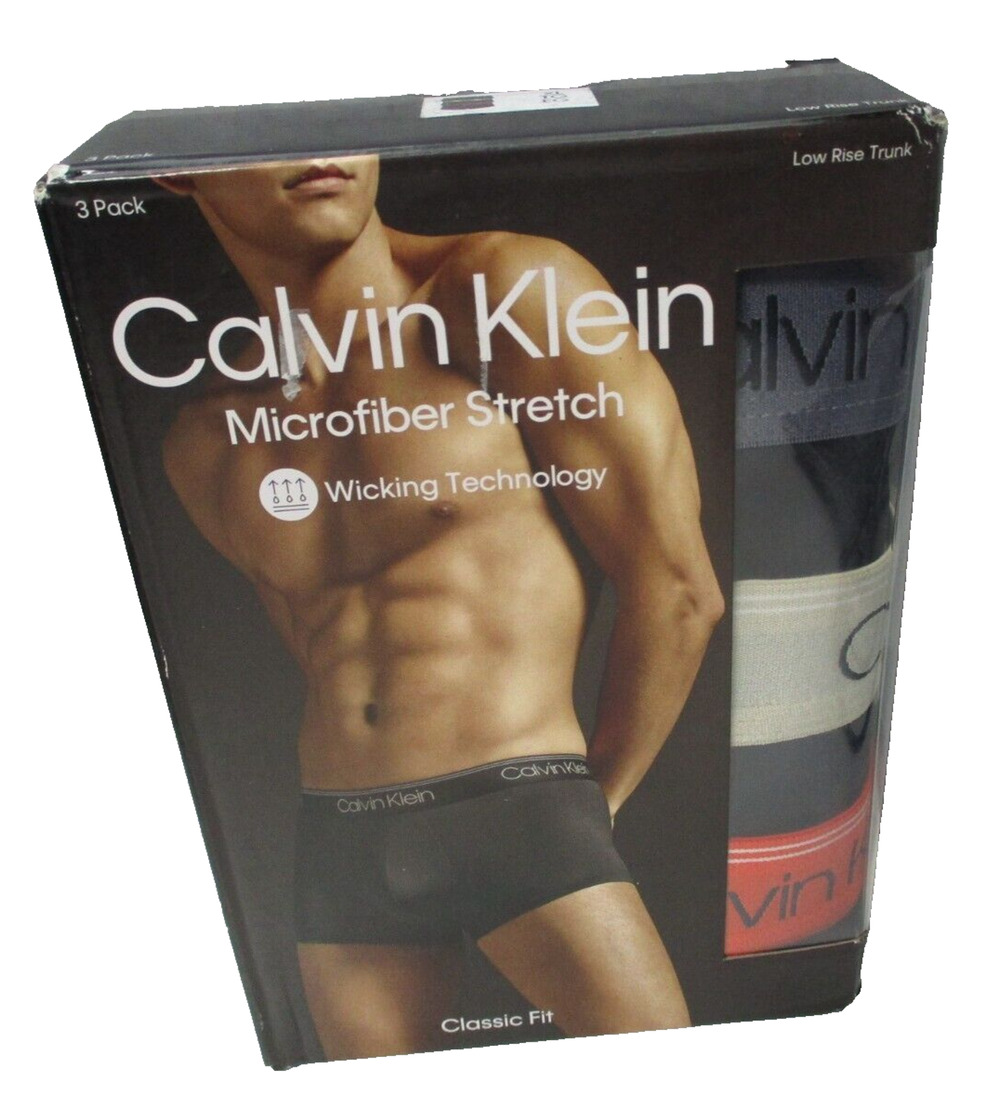Calvin Klein Microfiber Strech Low Rise Trunks (Underwear/Briefs) Mens XL 40-42